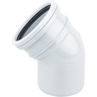 Wavin OsmaSoil S/S bend 45° 110mm white