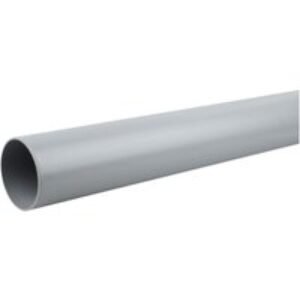 Wavin OsmaSoil plain ended pipe 110mm grey 3m
