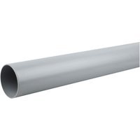 Wavin OsmaSoil plain ended pipe 110mm grey 3m