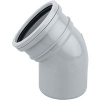 Wavin OsmaSoil S/S bend 45° 110mm grey