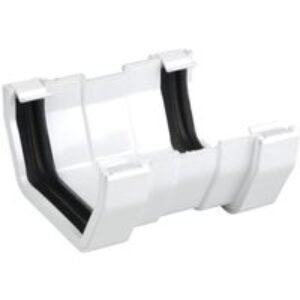 Wavin Osma SquareLine gutter union 100mm white 4T809W