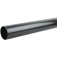 Wavin OsmaSoil plain ended pipe 110mm black 3m