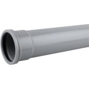 OsmaSoil 3S043G 82mm Socketed Pipe Grey 3M