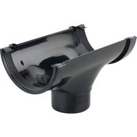 Wavin Osma RoofLine running outlet 150mm black 6T606B
