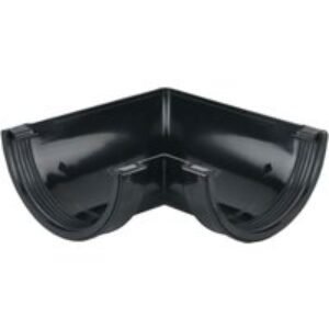 Wavin Osma RoundLine gutter angle 90° 112mm black 0T003B