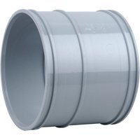 Wavin OsmaSoil D/SW double socket coupler 110mm grey