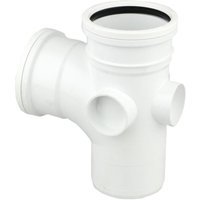 Wavin OsmaSoil S/S branch 90° 110mm white