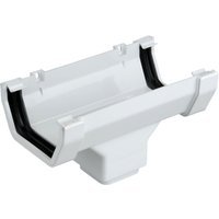 Wavin Osma SquareLine running outlet 100mm white 4T806W