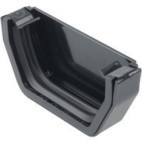 Wavin Osma SquareLine stopend external 100mm black 4T811B