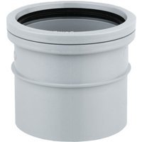 Wavin OsmaSoil S/SW single socket coupler 110mm grey