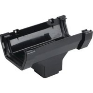 Wavin Osma SquareLine running outlet 100mm black 4T806B