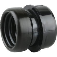 Wavin OsmaSoil S/S boss adaptor (ring-seal) 40mm black
