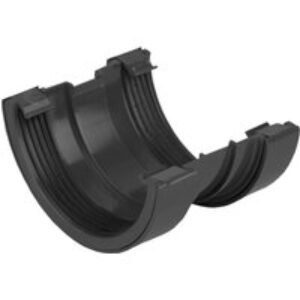 Wavin Osma RoundLine gutter union 112mm black 0T009B