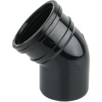 Wavin OsmaSoil S/S bend 45° 110mm black