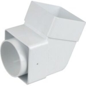 Wavin Osma SquareLine offset bend socket 61mm white 4T825W