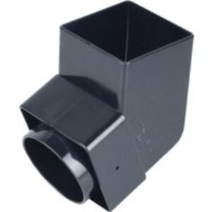 Wavin Osma SquareLine offset bend spigot 61mm black 4T826B