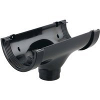 Wavin Osma SuperLine running outlet 125mm black
