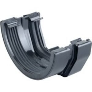Osma SquareLine 4T818 Connector To 4.5" RoundLine Gutter 100mm Black