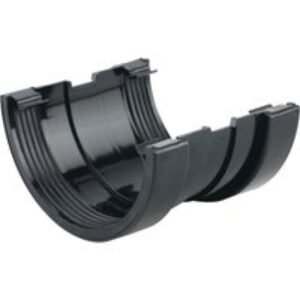 Wavin Osma SuperLine gutter union 125mm black