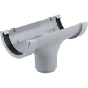 Wavin Osma RoundLine straight running outlet 112mm grey 0T624G