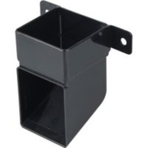 Wavin Osma SquareLine pipe shoe and bracket 61mm black 4T832B