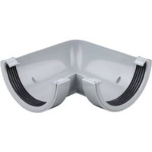 Wavin Osma RoundLine gutter angle 90° 112mm grey 0T003G