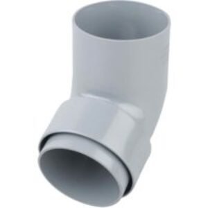 Wavin Osma RoundLine offset bend spigot 68mm grey 0T026G