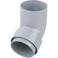 Wavin Osma RoundLine offset bend spigot 68mm grey 0T026G