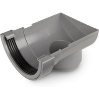 Wavin Osma RoundLine stopend outlet 112mm grey