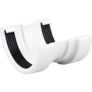 Wavin Osma RoundLine gutter union 112mm white 0T009W