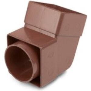 Osma SquareLine 4T825 Offset Bend Socket 61mm Brown