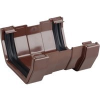 Osma SquareLine 4T809 Gutter Union 100mm Brown