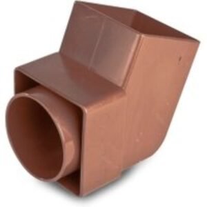 Osma SquareLine 4T826 Offset Bend Spigot 61mm Brown
