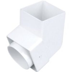 Wavin Osma SquareLine offset bend spigot 61mm white 4T826W