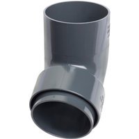 Wavin Osma RoundLine offset bend spigot 68mm anthracite grey 0T026AG