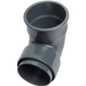 Wavin Osma RoundLine pipe bend 87.5° 68mm anthracite grey 0T161AG