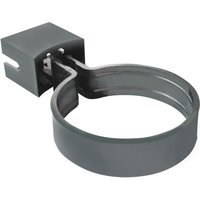 Wavin Osma RoundLine pipe or socket bracket 68mm anthracite grey 0T033AG