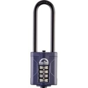 Squire Combination Padlock Extra Long Steel Shackle 40mm