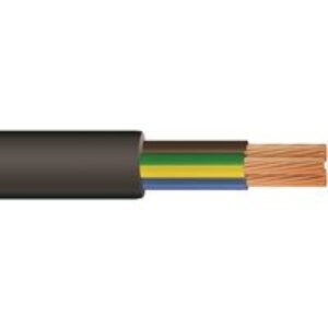 TIME 3 Core Round Flexible Cable 3183Y 1.5mm² Black 100M