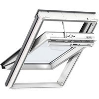 VELUX Roof Balcony Solar Centre Pivot Roof Window White Polyurethane 780 x 980mm Triple Glazed GGU MK04 006630