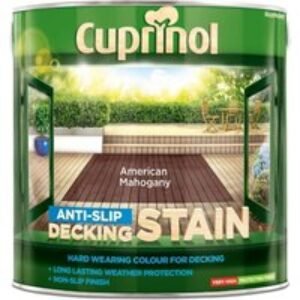 Cuprinol Anti-Slip Decking Stain 2.5L American Mahogany