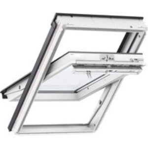 VELUX Centre Pivot Roof Window 660mm x 1180mm White Painted GGL FK06 2066