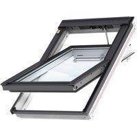 VELUX Roof Balcony Electric Centre Pivot Roof Window White Paint 550 x 780mm Triple Glazed GGL CK02 206621U