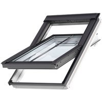 Velux Conservation CENTRE-PIVOT Roof Window and Recessed Slate Flashing 1340 x 978mm GGL UK04 SD5N2