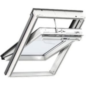 VELUX Roof Balcony Solar Centre Pivot Roof Window White Polyurethane 942 x 1178mm GGU PK06 007030