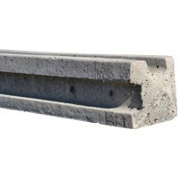 2440mm x 125mm x 125mm Supreme Concrete Corner Slotted Fence Post