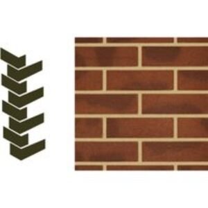 Weberwall Brick Corner Antique Red (8 per pack)