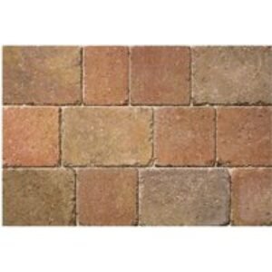 Bradstone Woburn Rumbled Concrete Block Paving Autumn 100mm x 134mm x 50mm