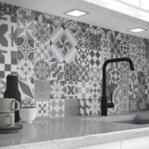 Wilsonart Alloy Wide Hob Panel Modern Victoria Grey 900 x 800 x 4mm