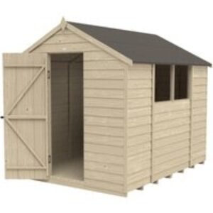 Overlap Pressure Treated Apex Shed 8 ft x 6 ft
